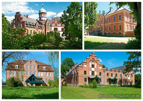 Schlösser in Mecklenburg von hinten