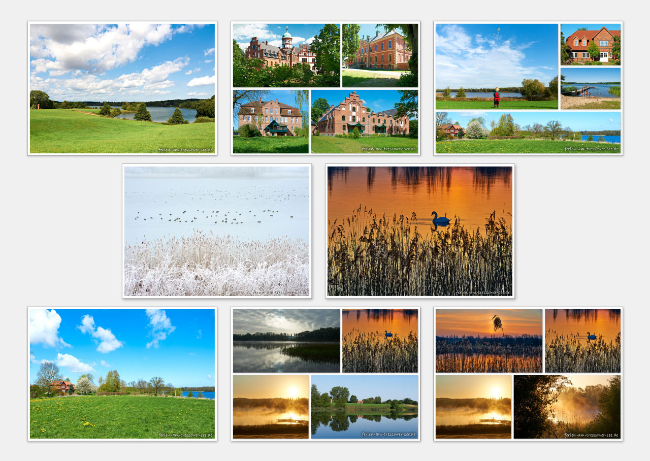 Set mit 8 Postkarten 2019 - 