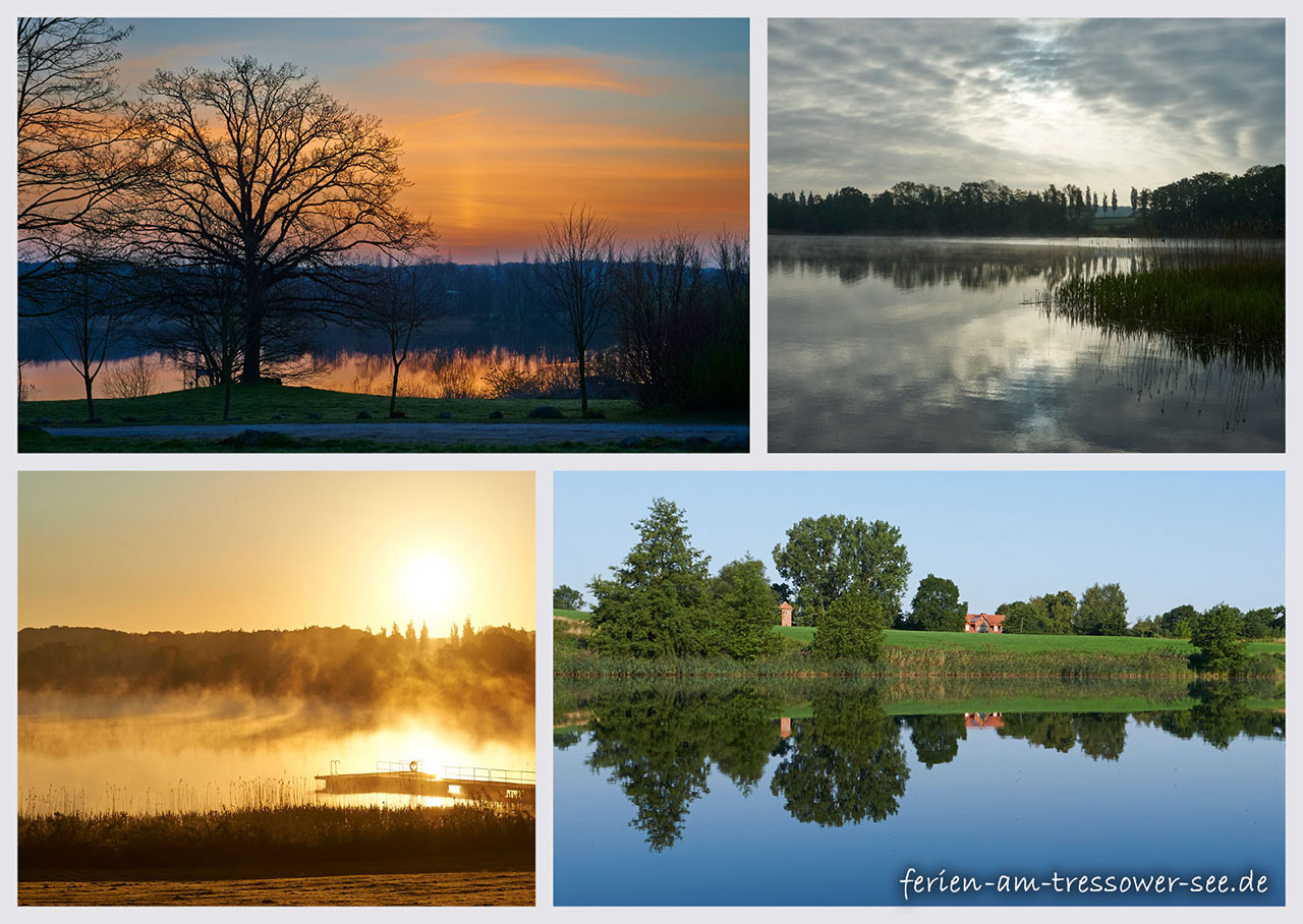 Der Tressower See - vier Stimmungen - 